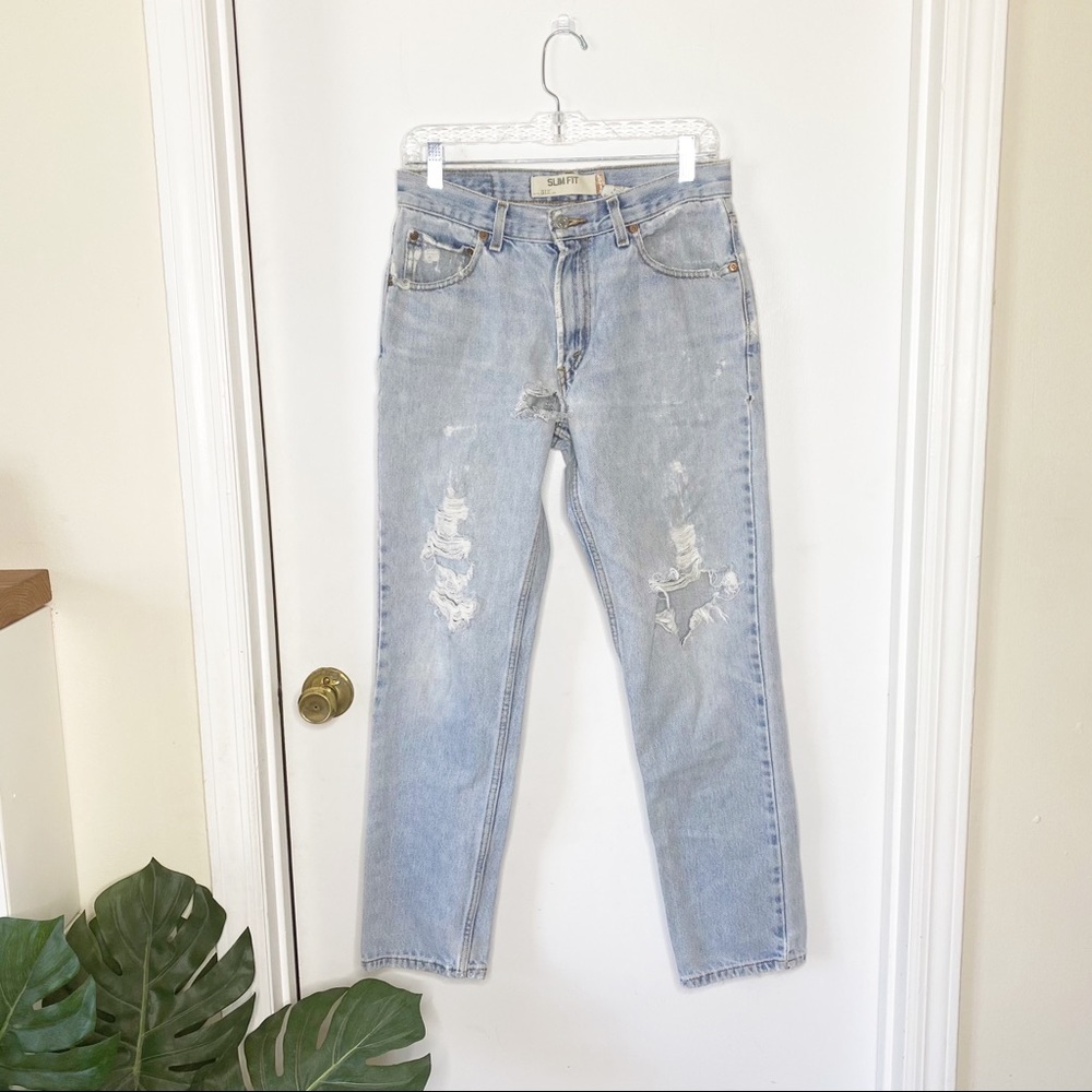 Vintage 30x30 Levi’s 512 100% Cotton Ripped Jeans